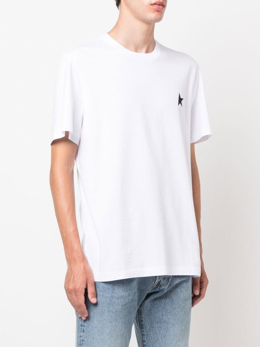 Golden Goose White Silk And Nylon Star T-Shirt