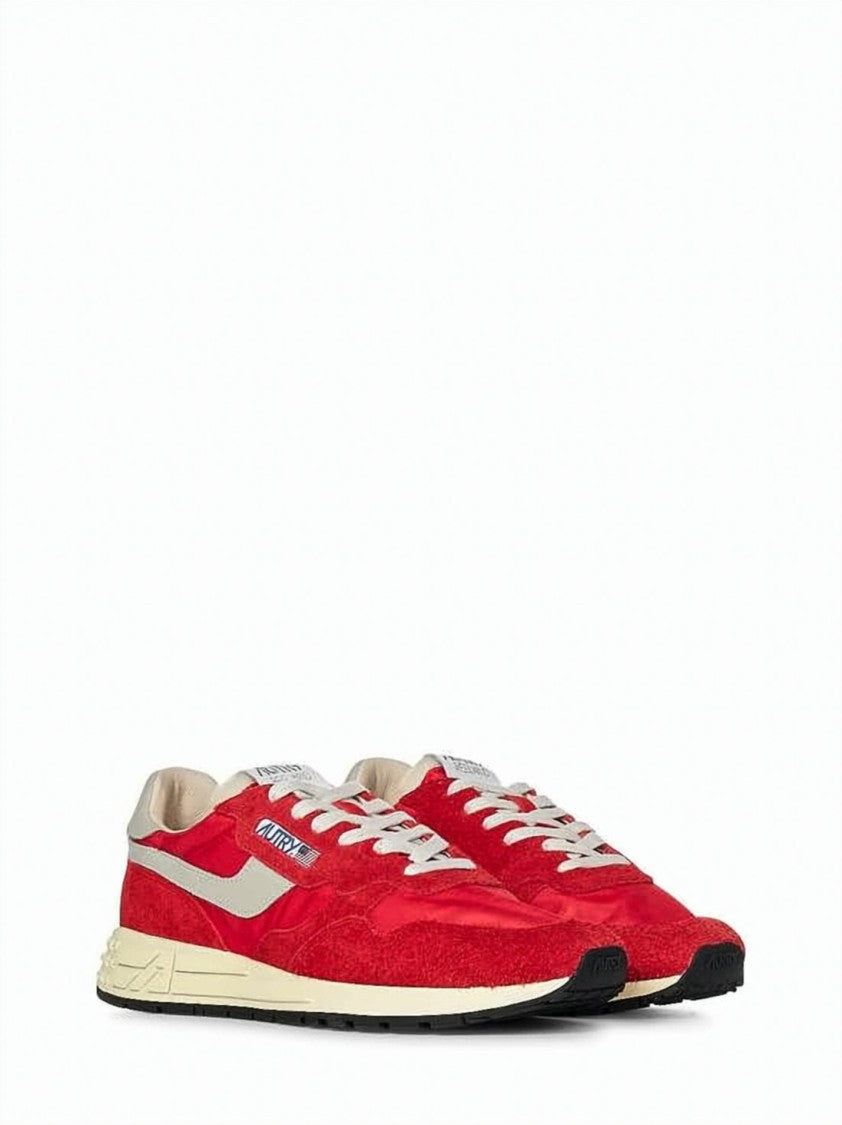 Autry Low-Top Suede And Nylon Retro Sneakers