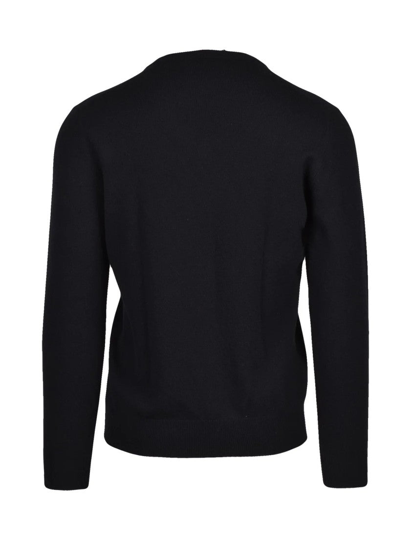 Baturo V-Neck Pullover Sweater With Fine Knit Texture