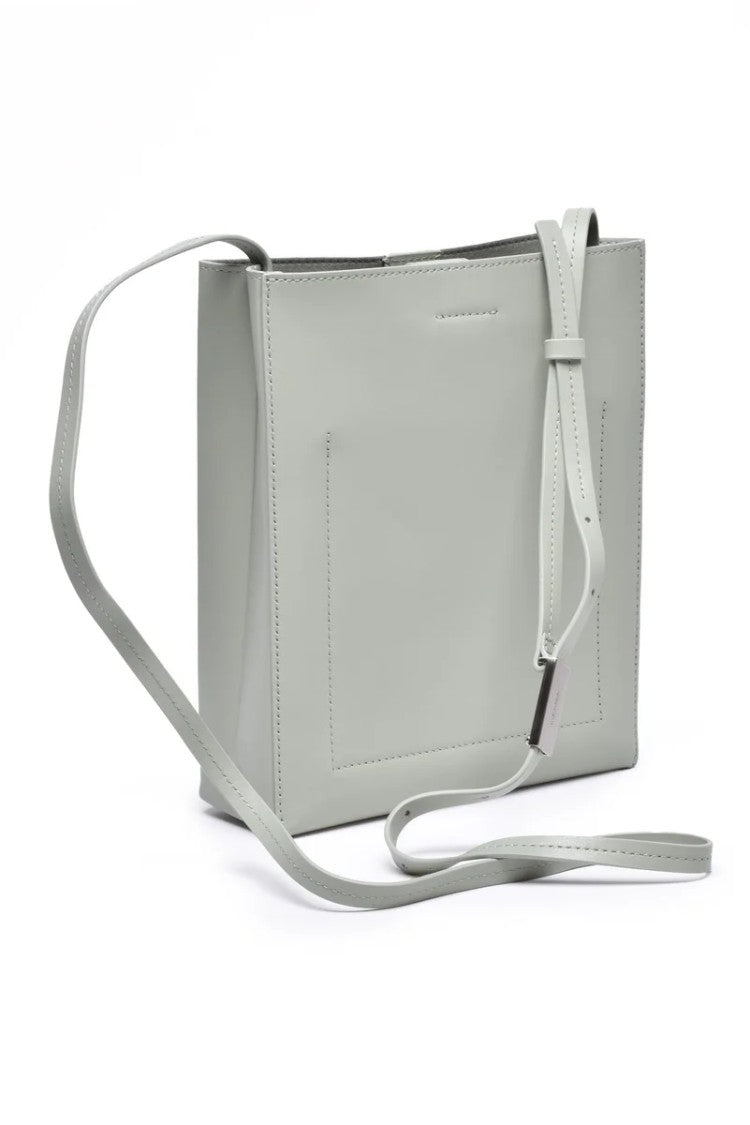 Calvin Klein Leather Crossbody Bag Olive Green