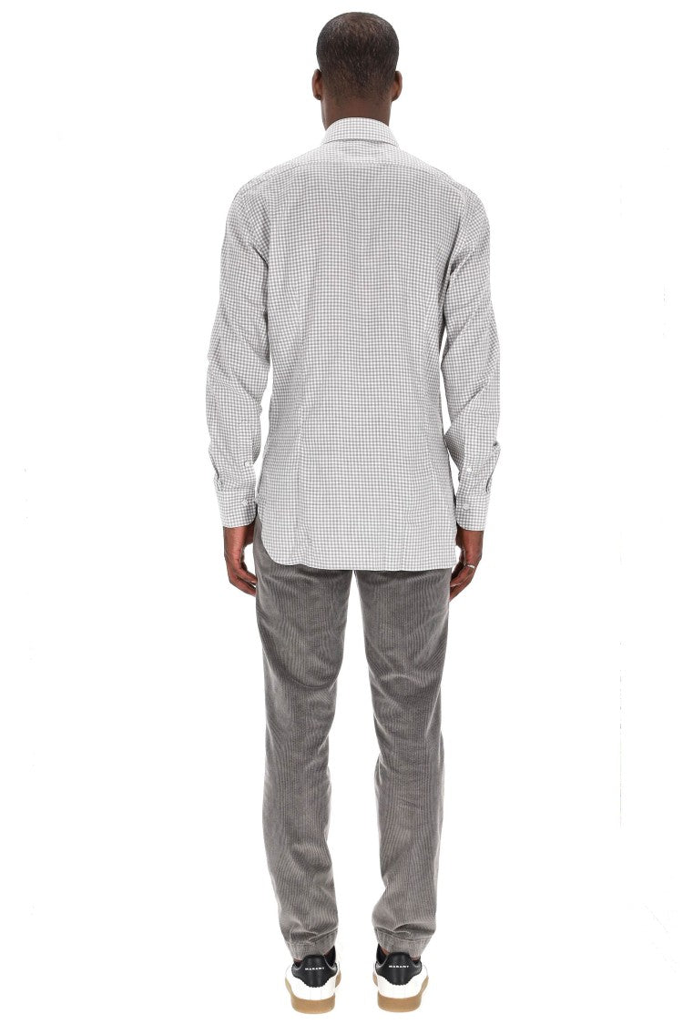 Barba Culto Line Vichy Cotton Shirt