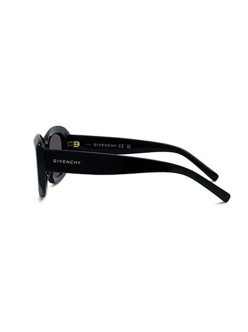 Givenchy Rectangular Frame Sunglasses With Glossy Black Finish