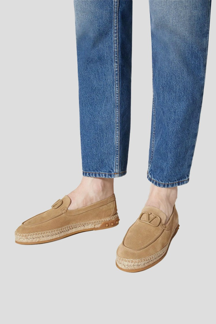 Valentino Leisure Flows Espadrilles In Split Leather