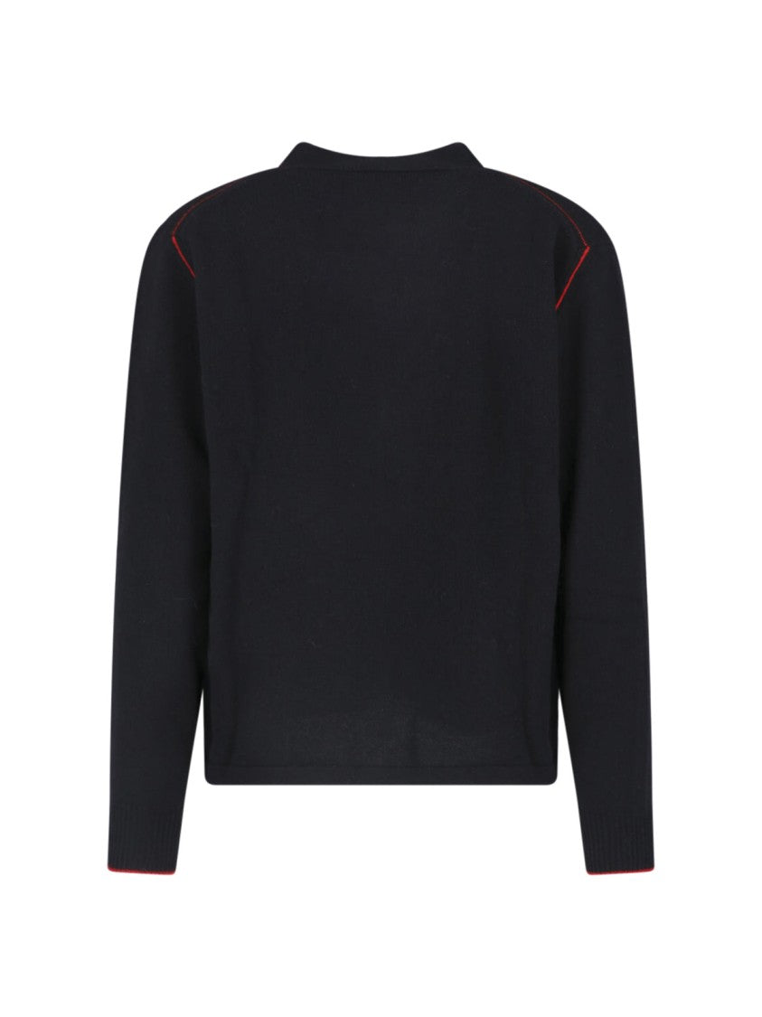 Vivienne Westwood Black Crew Neck Fitted Sweater