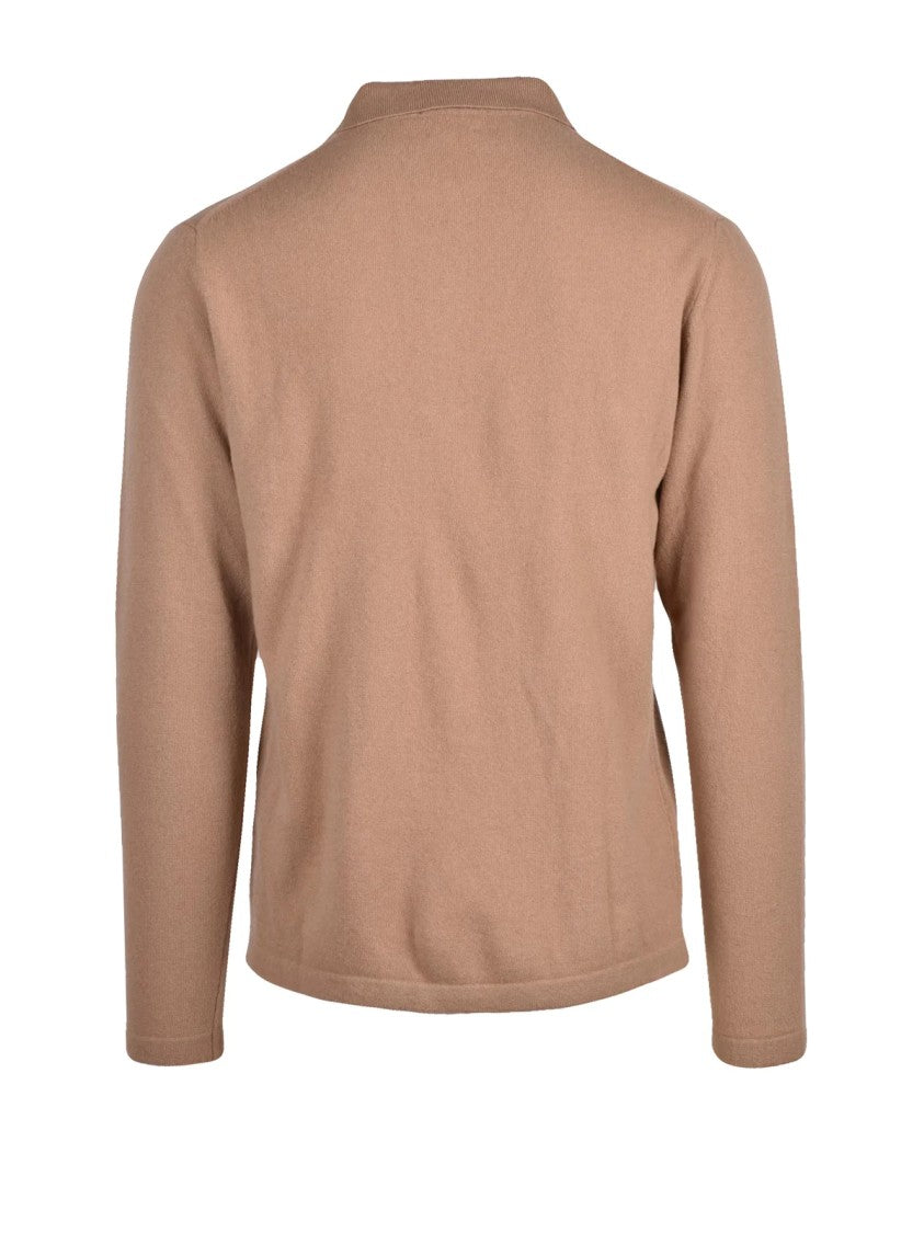 Daniele Fiesoli Refined Knit Polo Shirt With Modern Zipper And Soft Texture