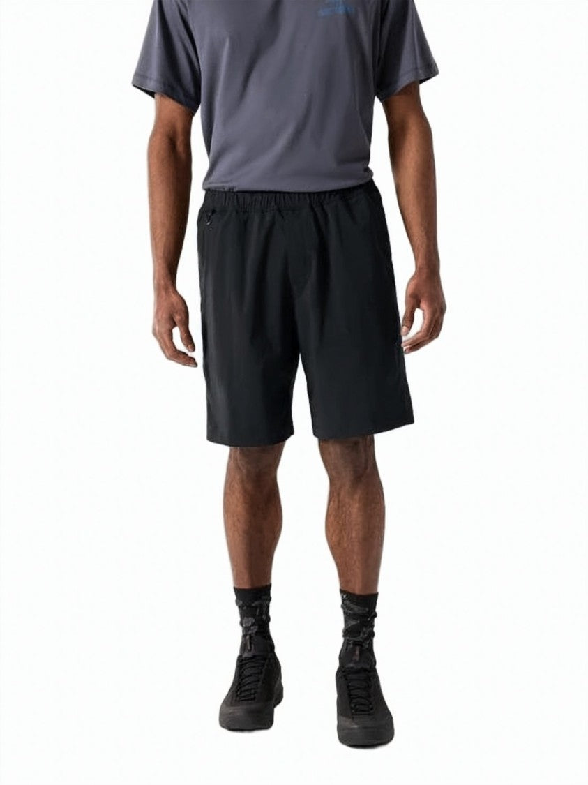 Arc'teryx Relaxed Fit Black Shorts With Elastic Waistband