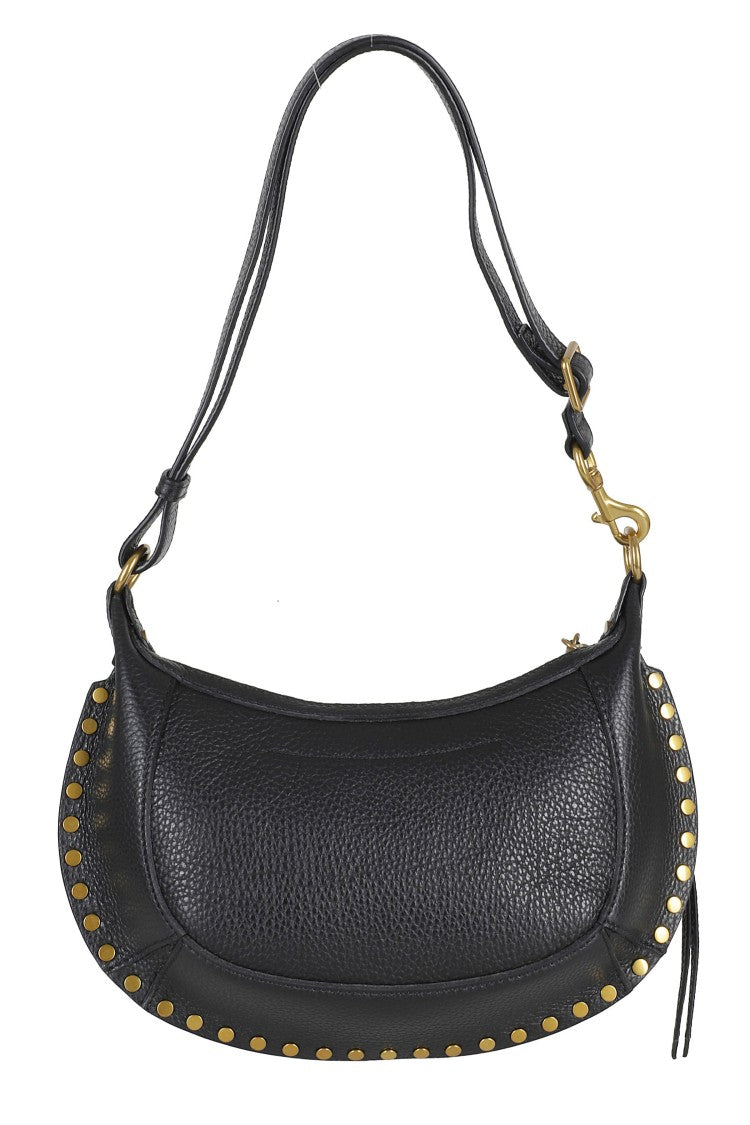Isabel Marant Oskan Moon Textured Calfskin Shoulder Bag