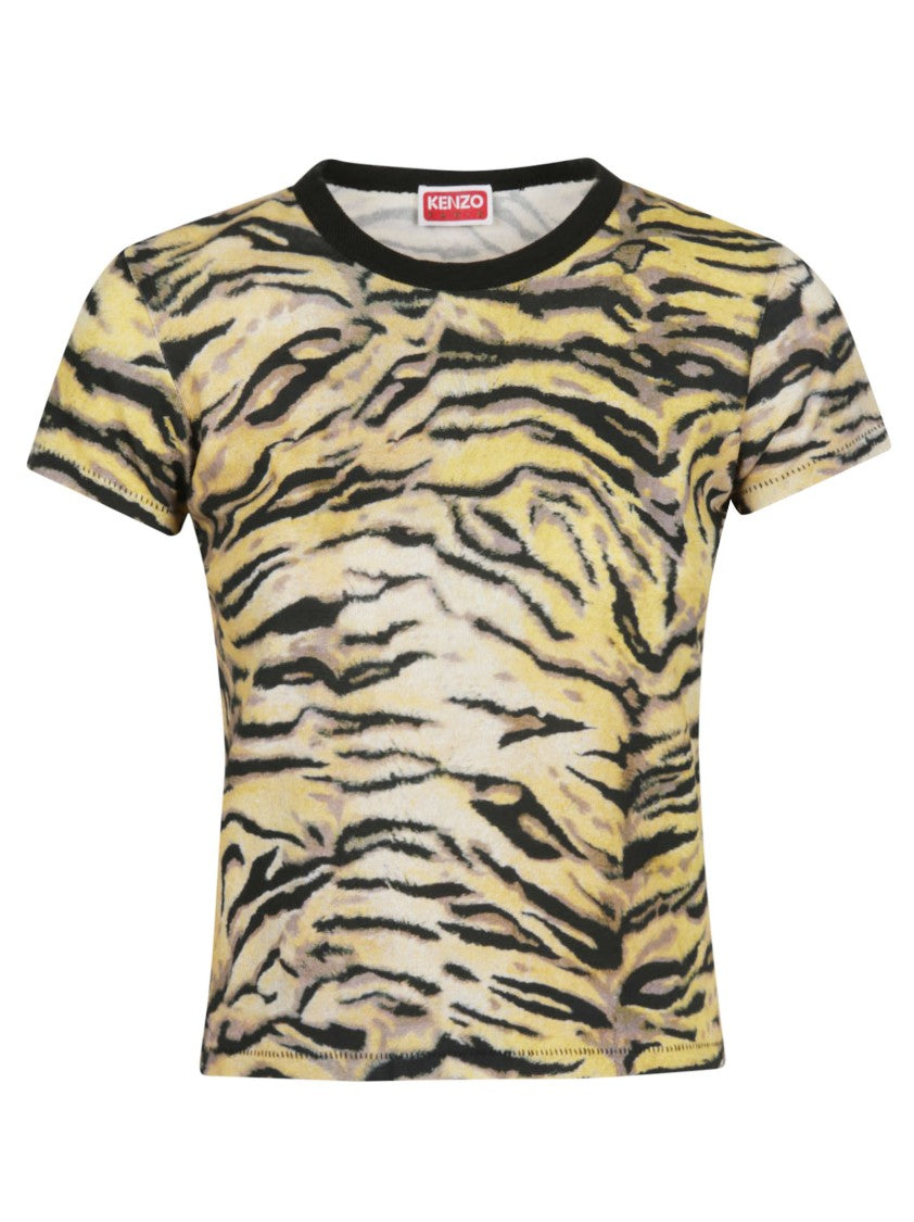 Kenzo Tiger Classic Striped Fitted T-Shirt