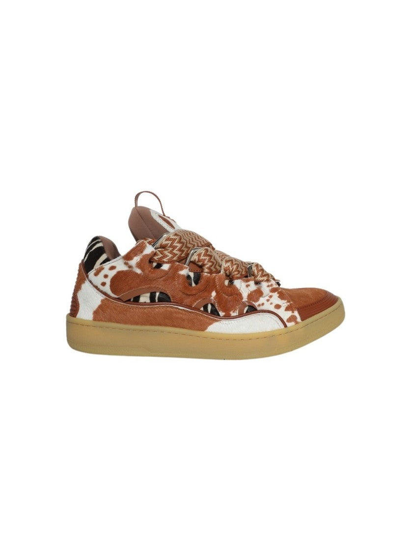 Lanvin Curb Leather Sneakers