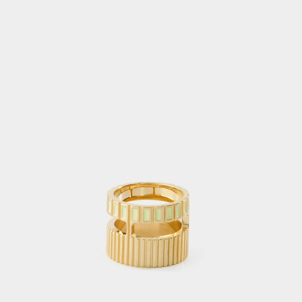 Ivi Slot Ring - Egg Shell - Or