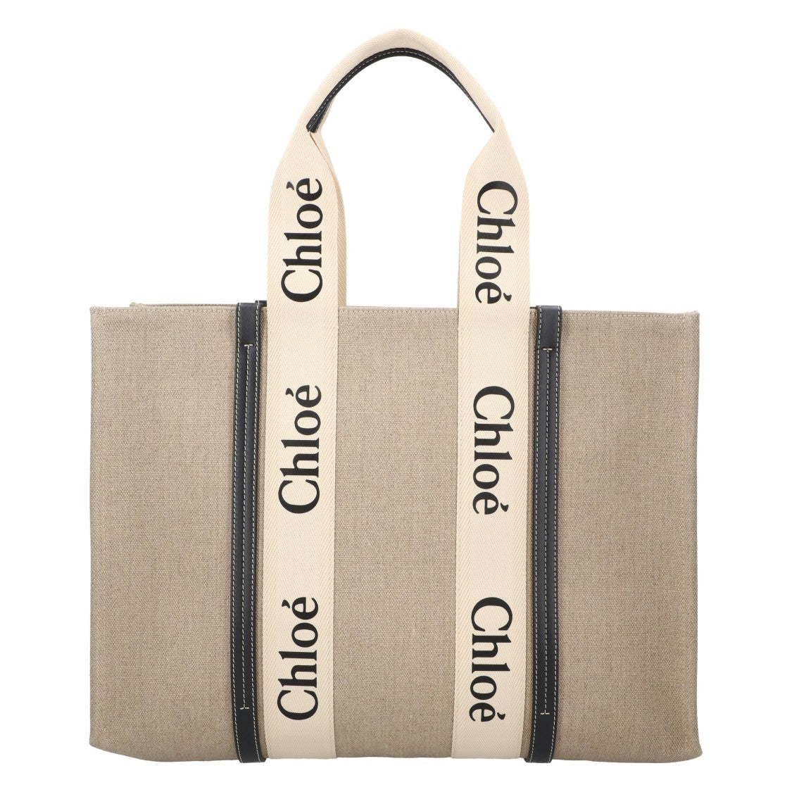 Chloé Large Woody Tote Bag Black