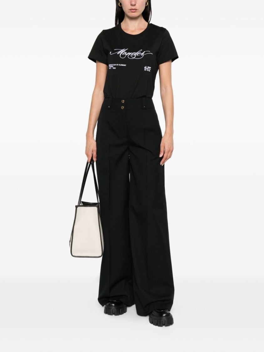 Moncler Black Cotton Jersey T-Shirt