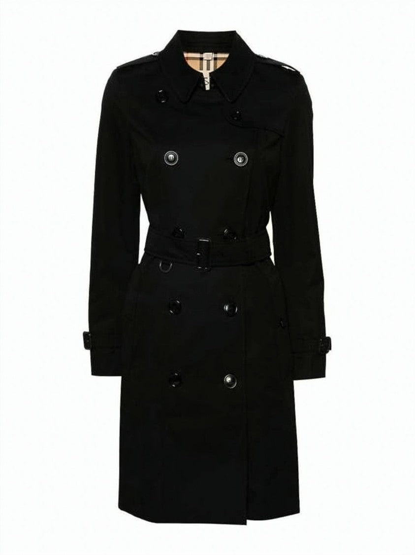 Burberry Heritage Cotton Double-Breasted Trench Coat With Tailored Fit