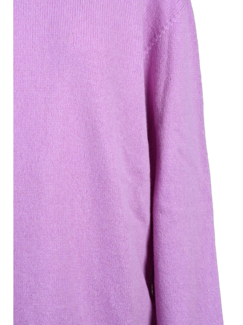 Amaranto Amaranto Oversized Crew Neck Sweater With Ribbed Details