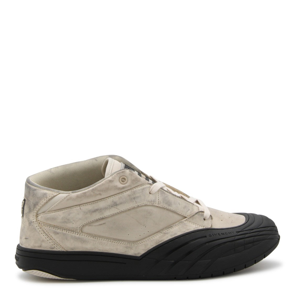 Givenchy Beige Leather Back Logo Sneakers
