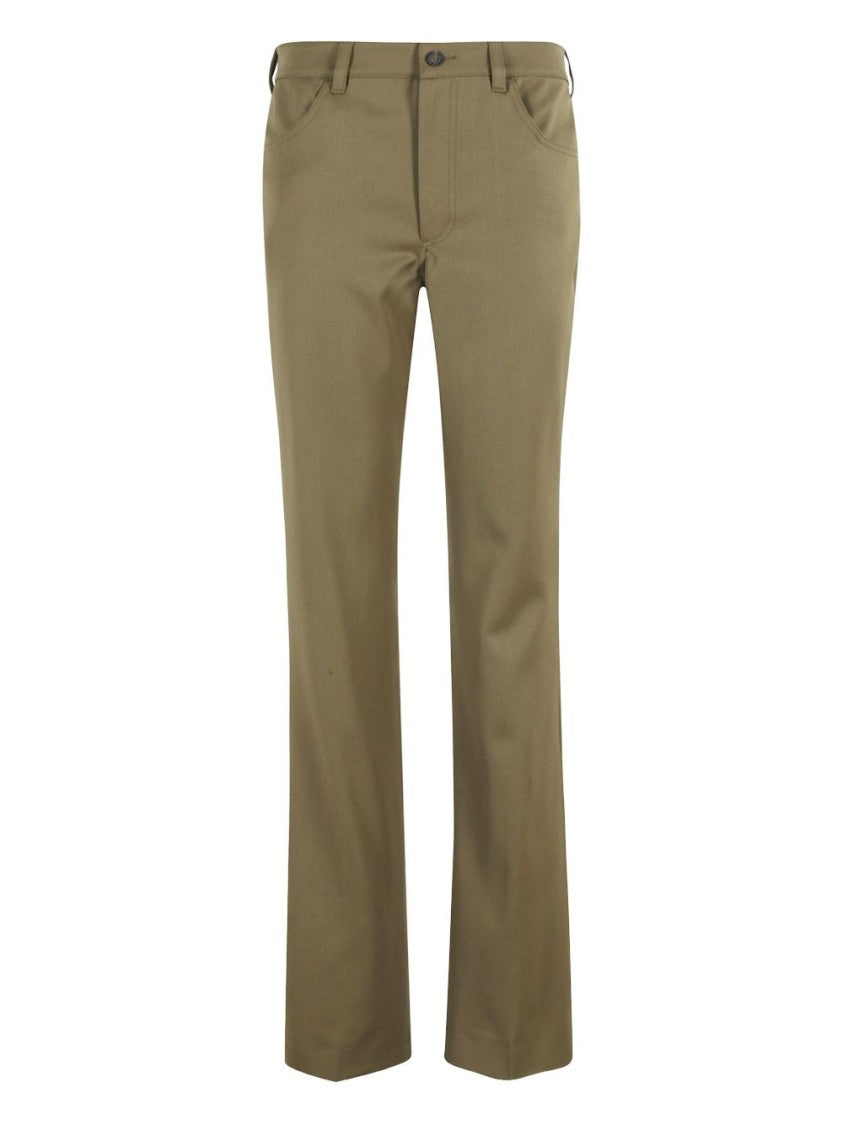 The Attico Straight-Leg Trousers With Mid-Rise Waist
