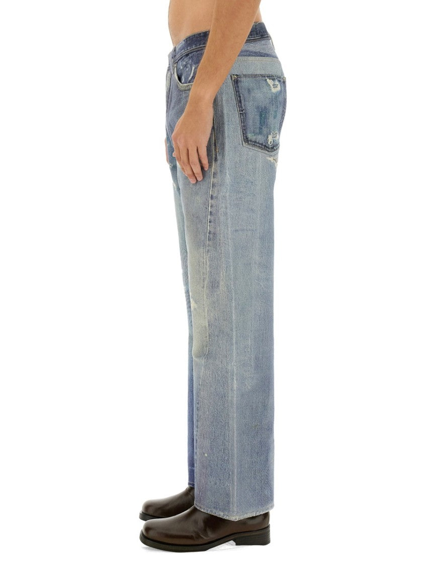 Our Legacy Third Cut Distressed Relaxed Fit Denim Jeans