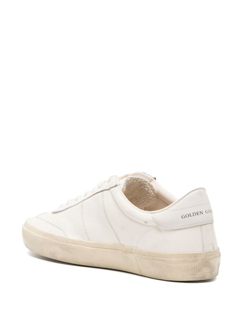 Golden Goose White Soul-Star Nappa Suede Sneakers