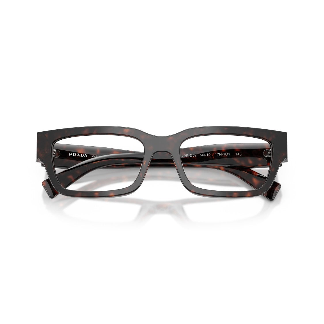 Prada 0Pr C02v Tortoiseshell Acetate Eyeglasses