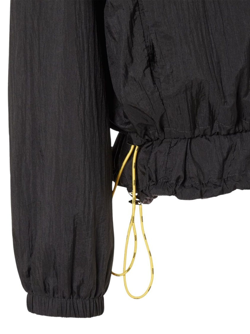 Fendi Reversible Nylon Jacket With Adjustable Drawstring