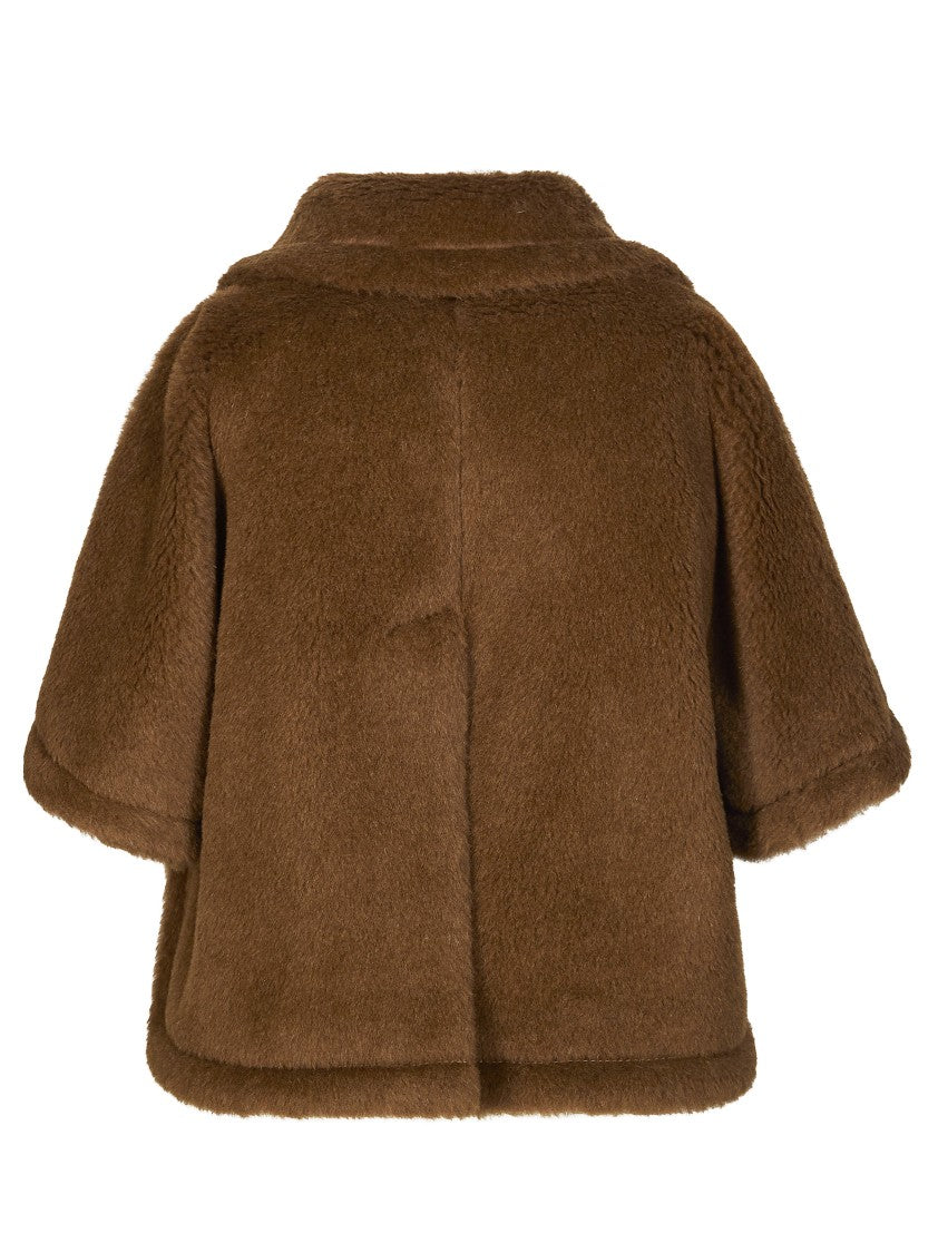 Max Mara Brown Corvino4 Plush Short Cape