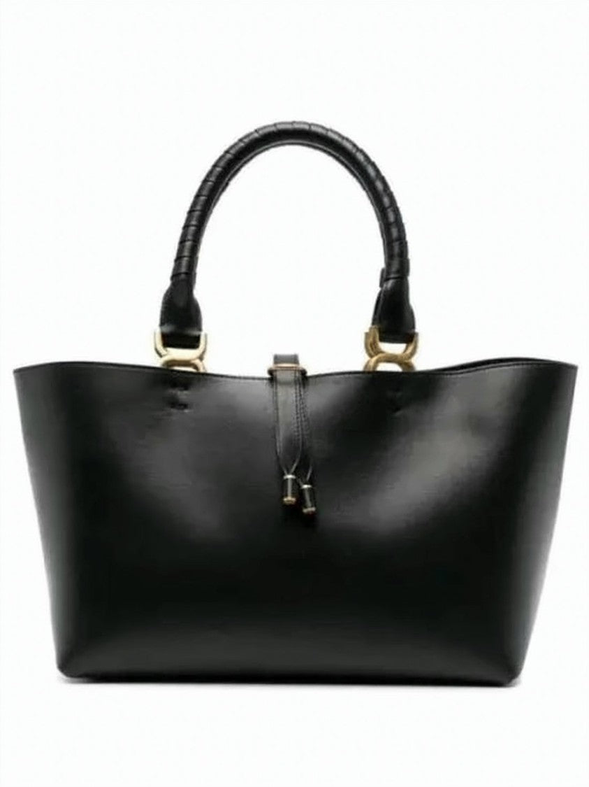 Chloé Structured Calf Leather Shoulder Bag