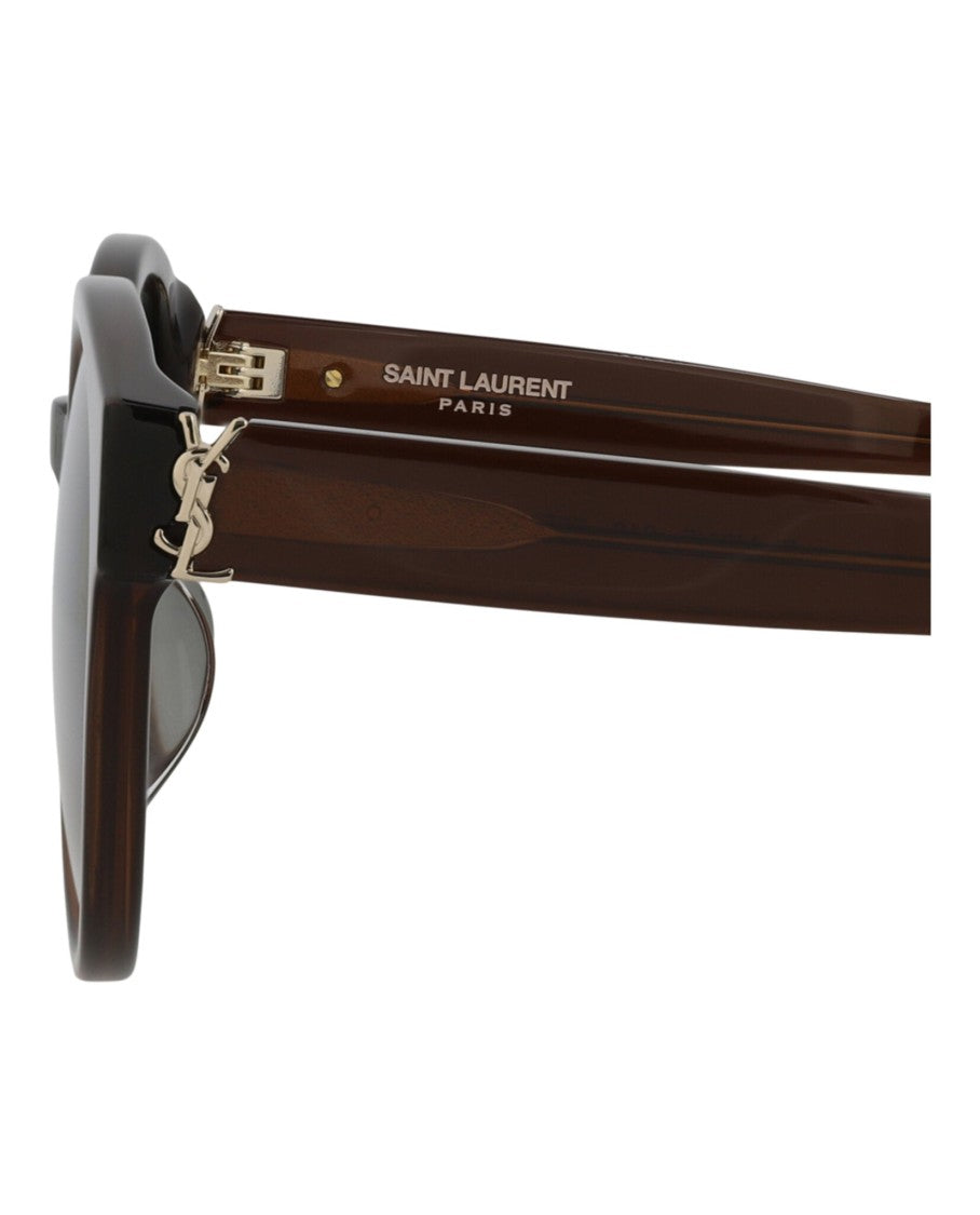 Saint Laurent Round-Frame Acetate Sunglasses