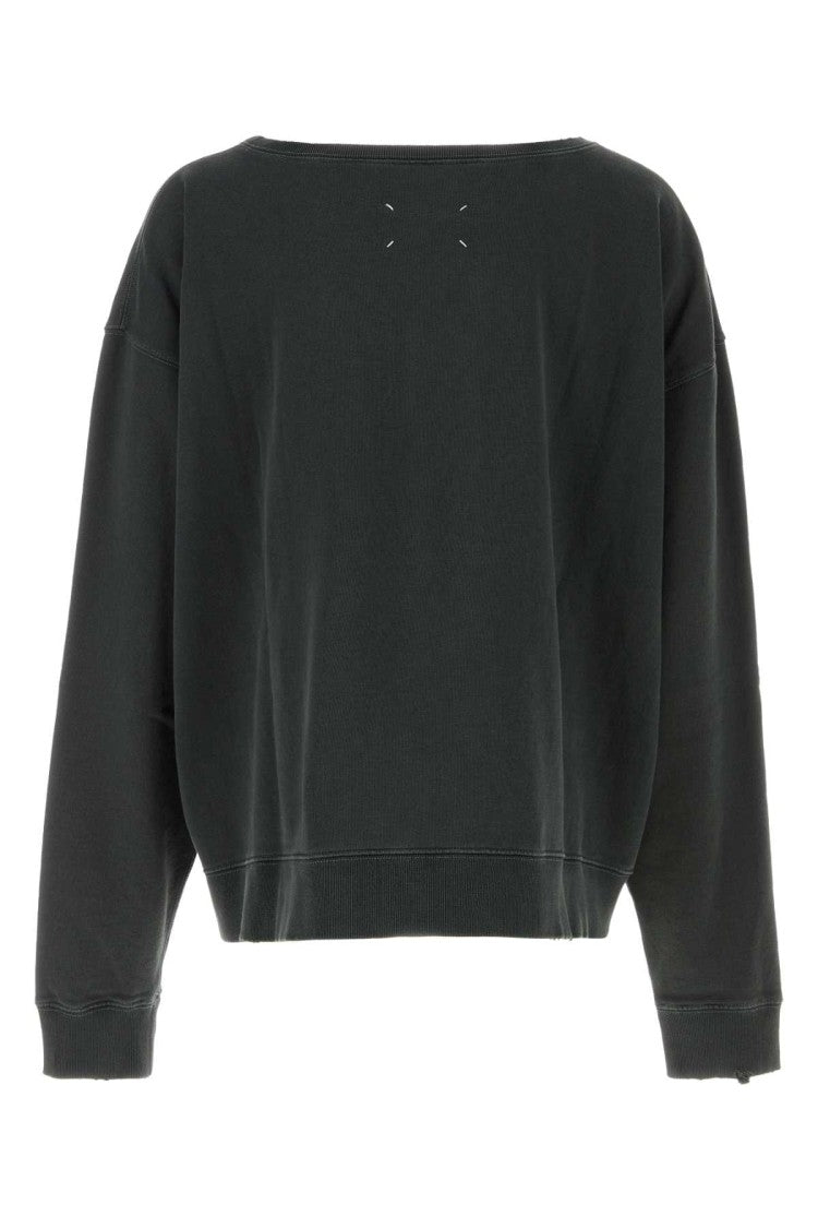 Maison Margiela Charcoal Cotton Sweatshirt