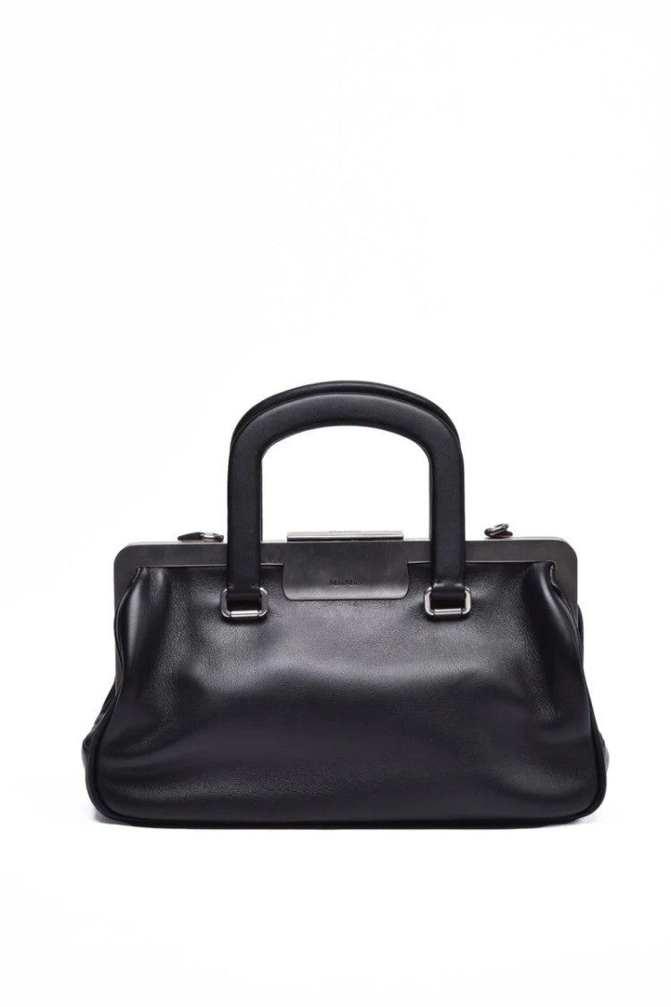 Max Mara Leather Maxmaraclasp Shoulder Bag - Black