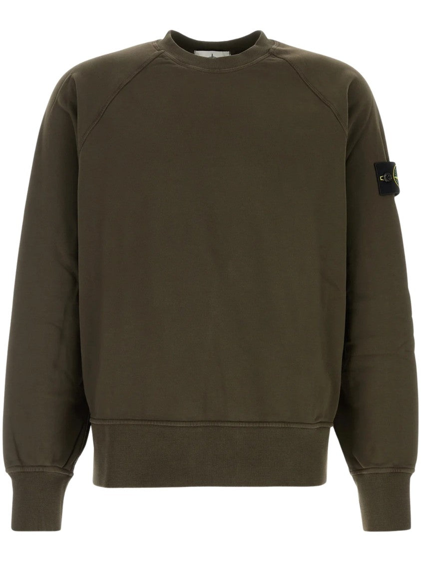 Stone Island Compass Logo Cotton Sweatshirt