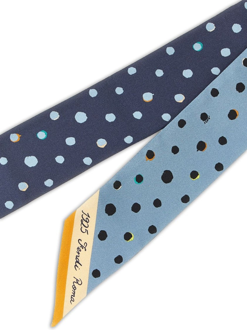Fendi Dual-Tone Silk Scarf