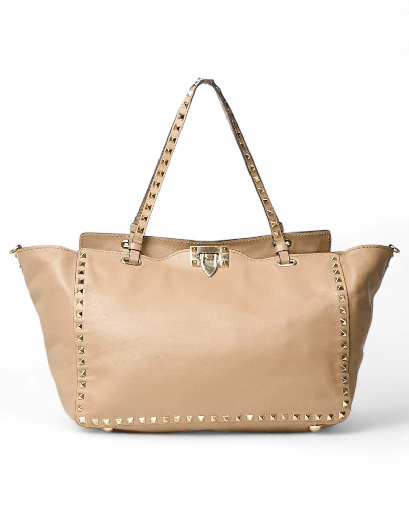 Valentino Large Rockstud Shopper Tote Bag