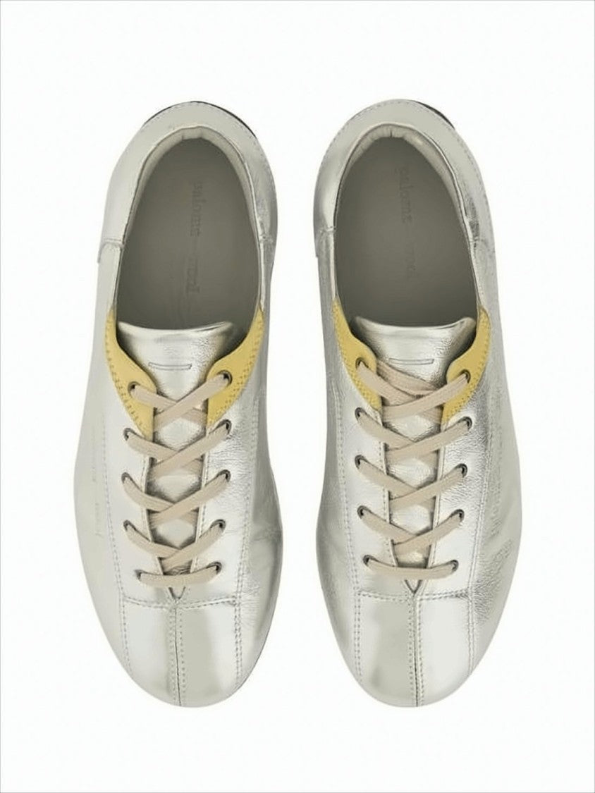 Paloma Wool Smooth Leather Sneakers With Metallic Finish
