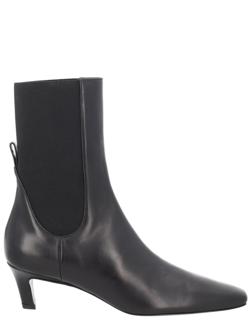 Totême Heeled Boot With Pointed Toe And Elastic Side Panels