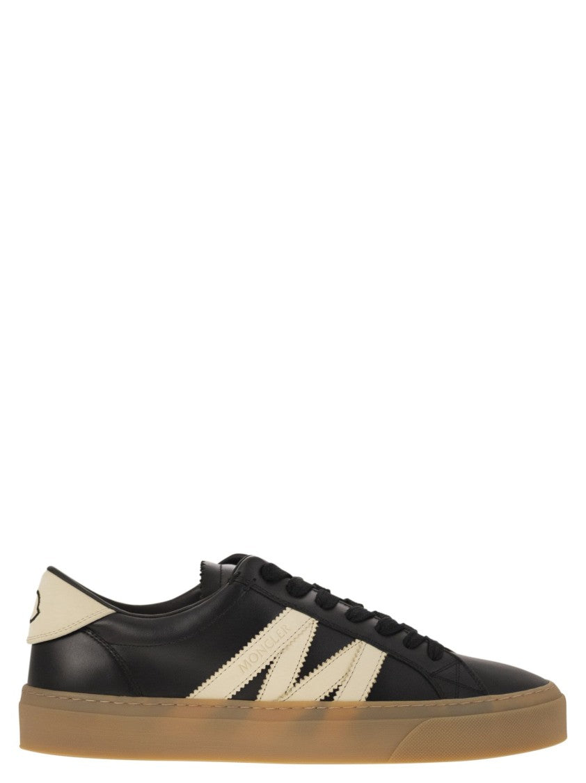 Moncler Monaco2 - Leather And Nubuck Sneakers.