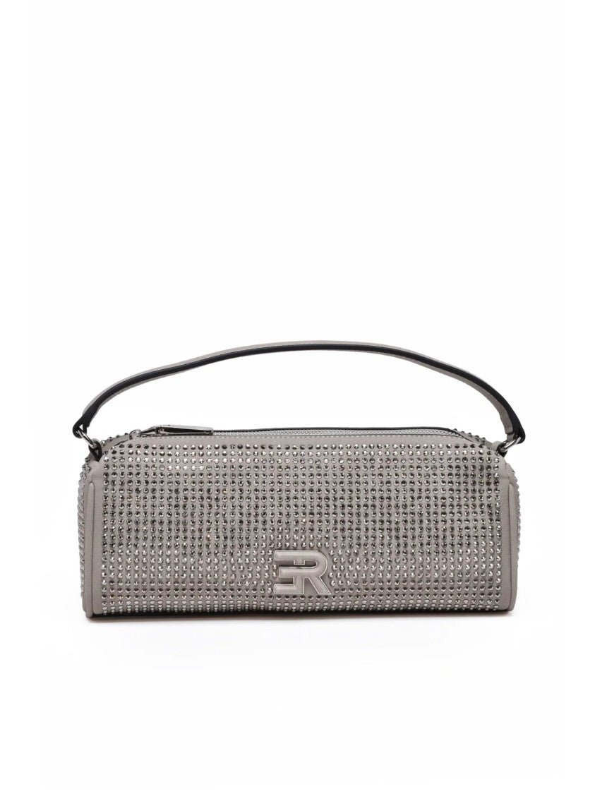 Ermanno Firenze Verly Rhinestone-Embellished Handbag With Chain Detail