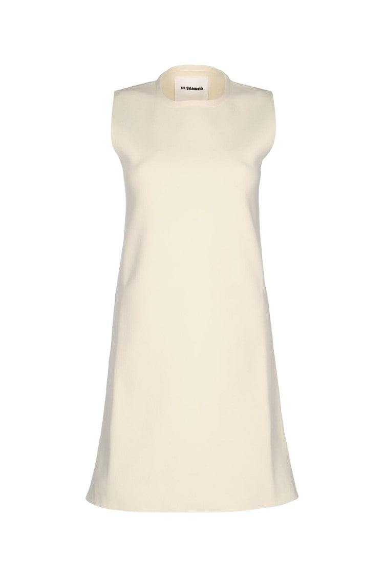 Jil Sander Sleeveless Mini Dress With Flared Hem