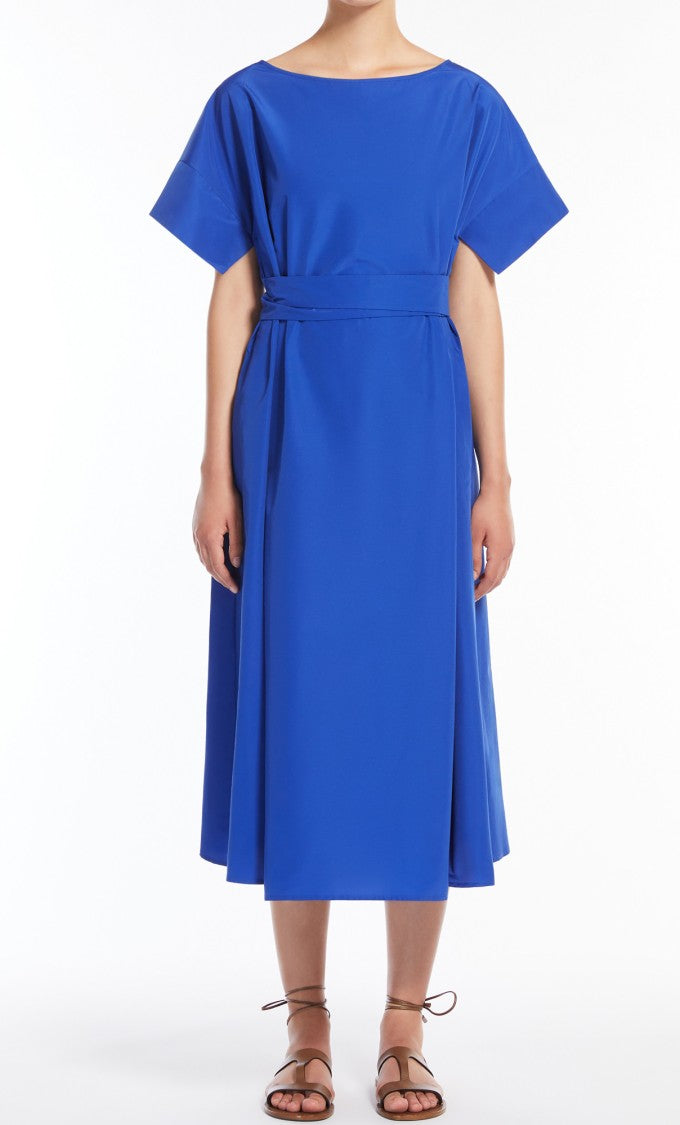 Max Mara Vibrant Blue A-Line Midi Dress
