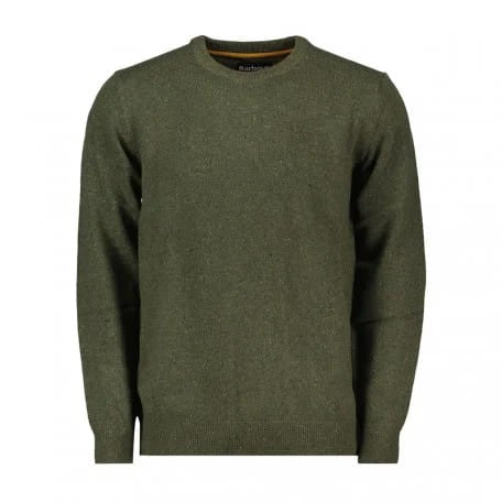 Barbour Lambswool Blend Sweater With Classic Crew Neck