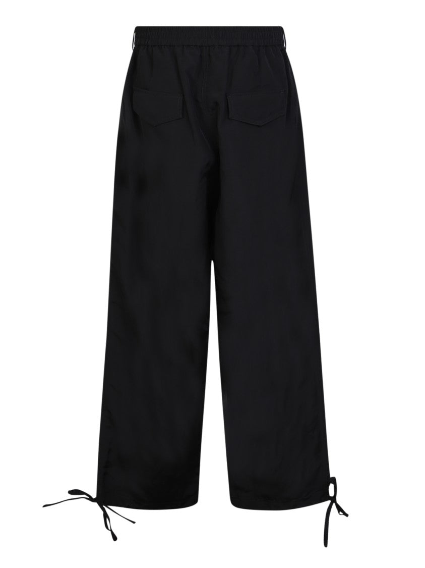Msgm Black Cargo Trousers