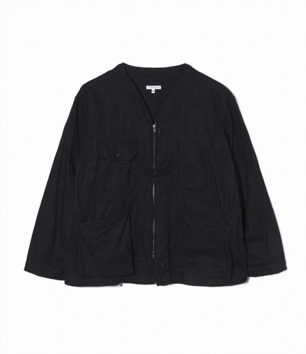 Engineered Garments Lightweight Collared Jacket With Zipper Closure