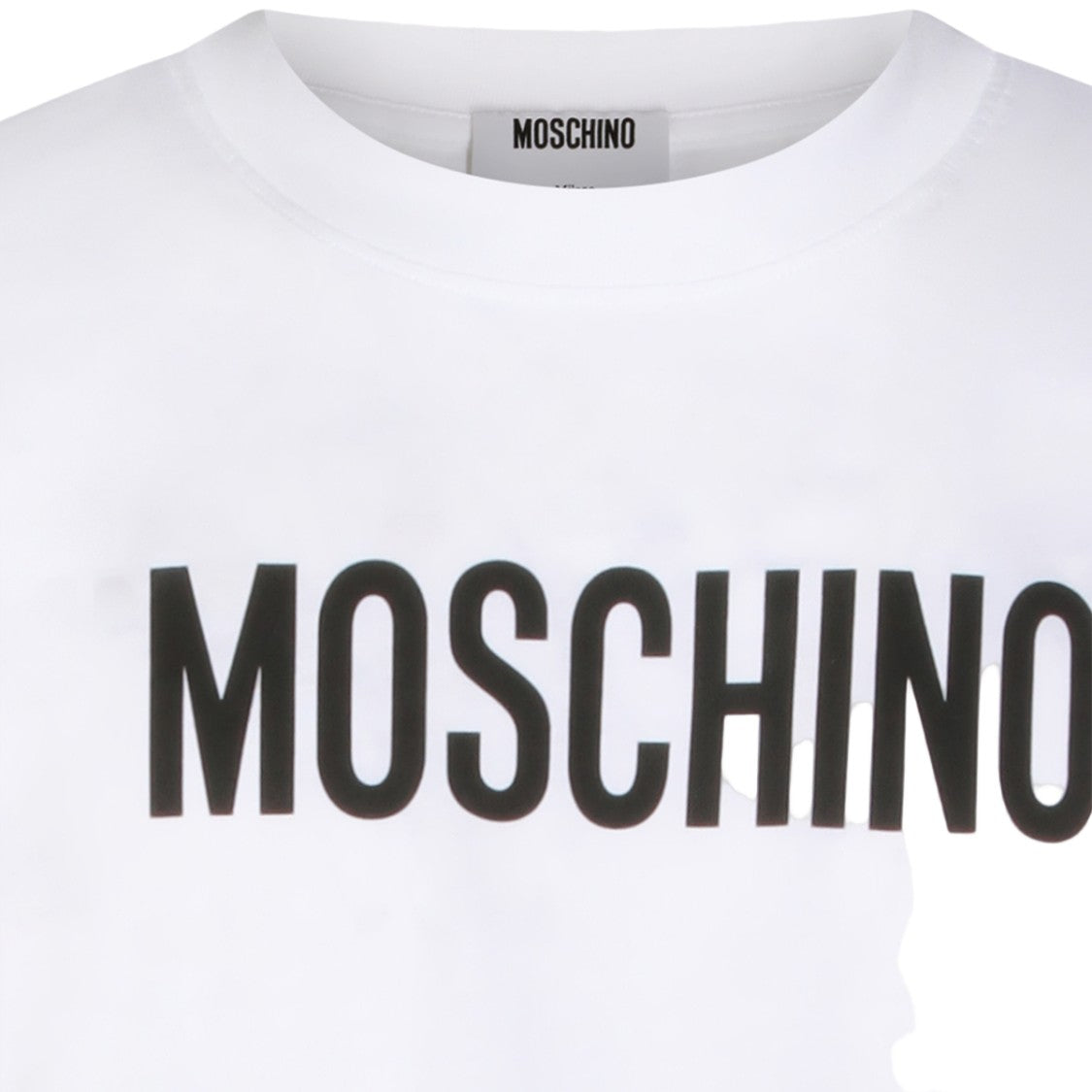 Moschino Short-Sleeve T-Shirt With Bold Moschino Print