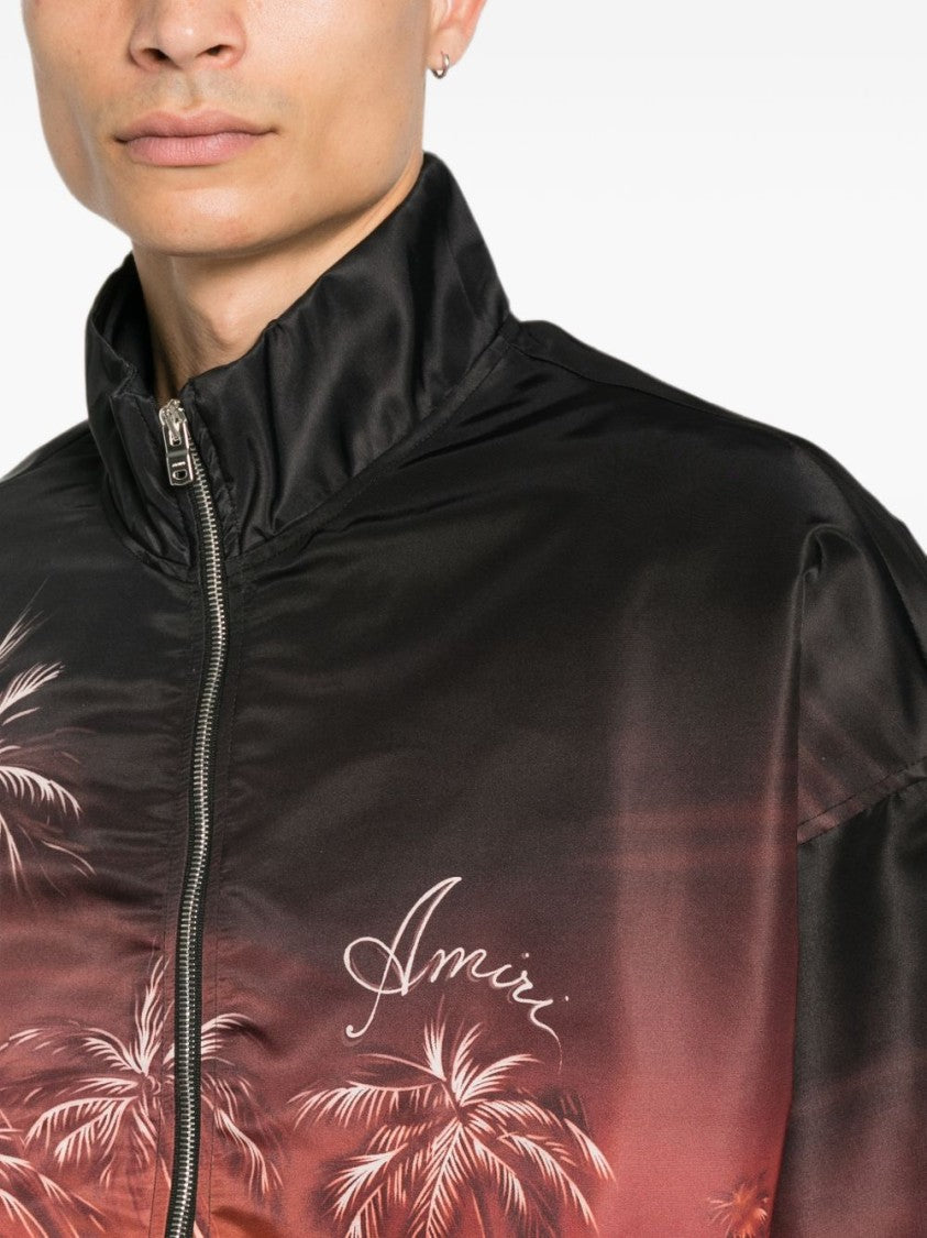 Amiri Multicolor Palms Print Gradient Bomber Jacket