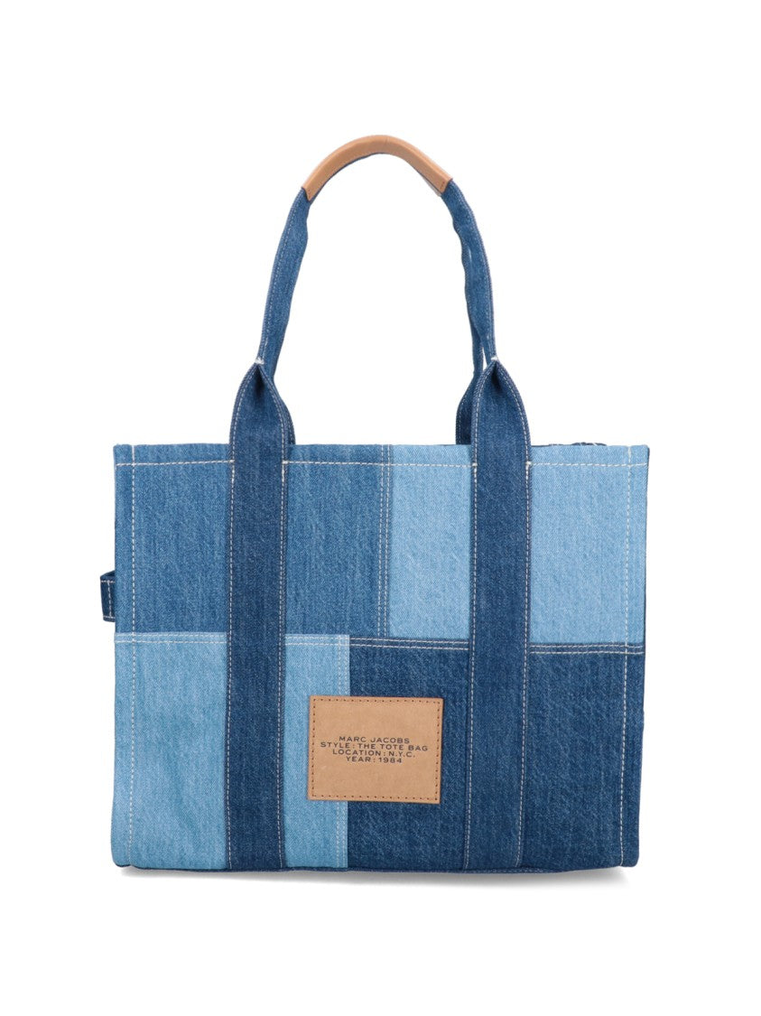 Marc Jacobs "The Denim Tote" Large Tote Bag – Blue