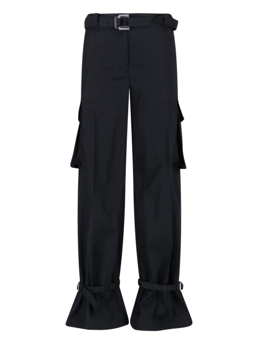 The Attico Cargo Trousers – Black