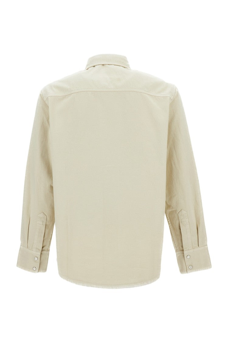 A.P.C. Cotton Overshirt With Mother-Of-Pearl Snap Button