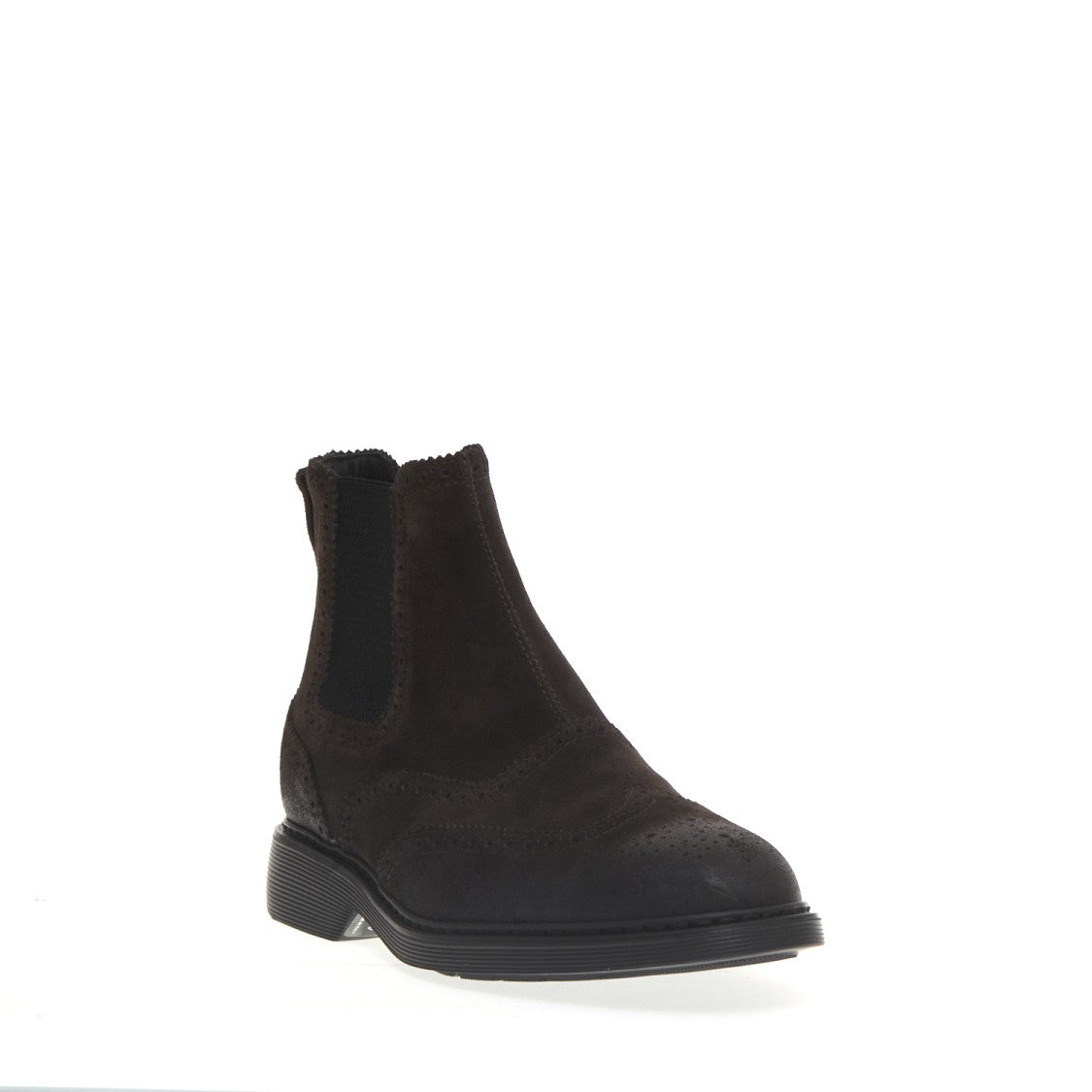 Hogan Black Ebony Suede Ankle Boots