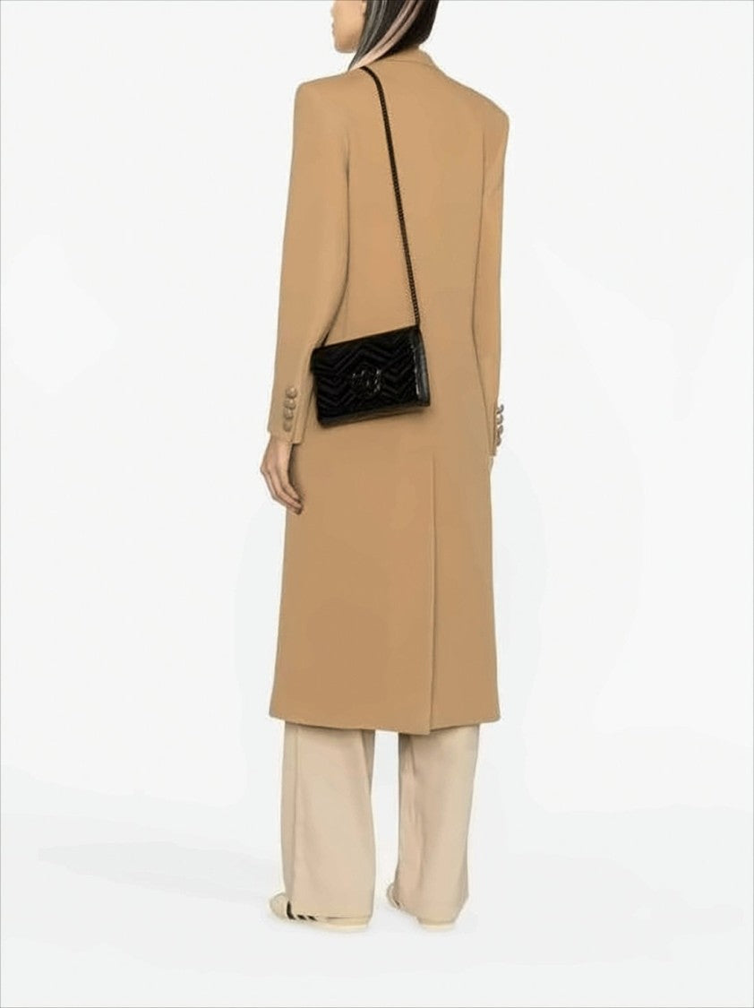 Gucci Chevron Quilted Patent Leather Shoulder Bag