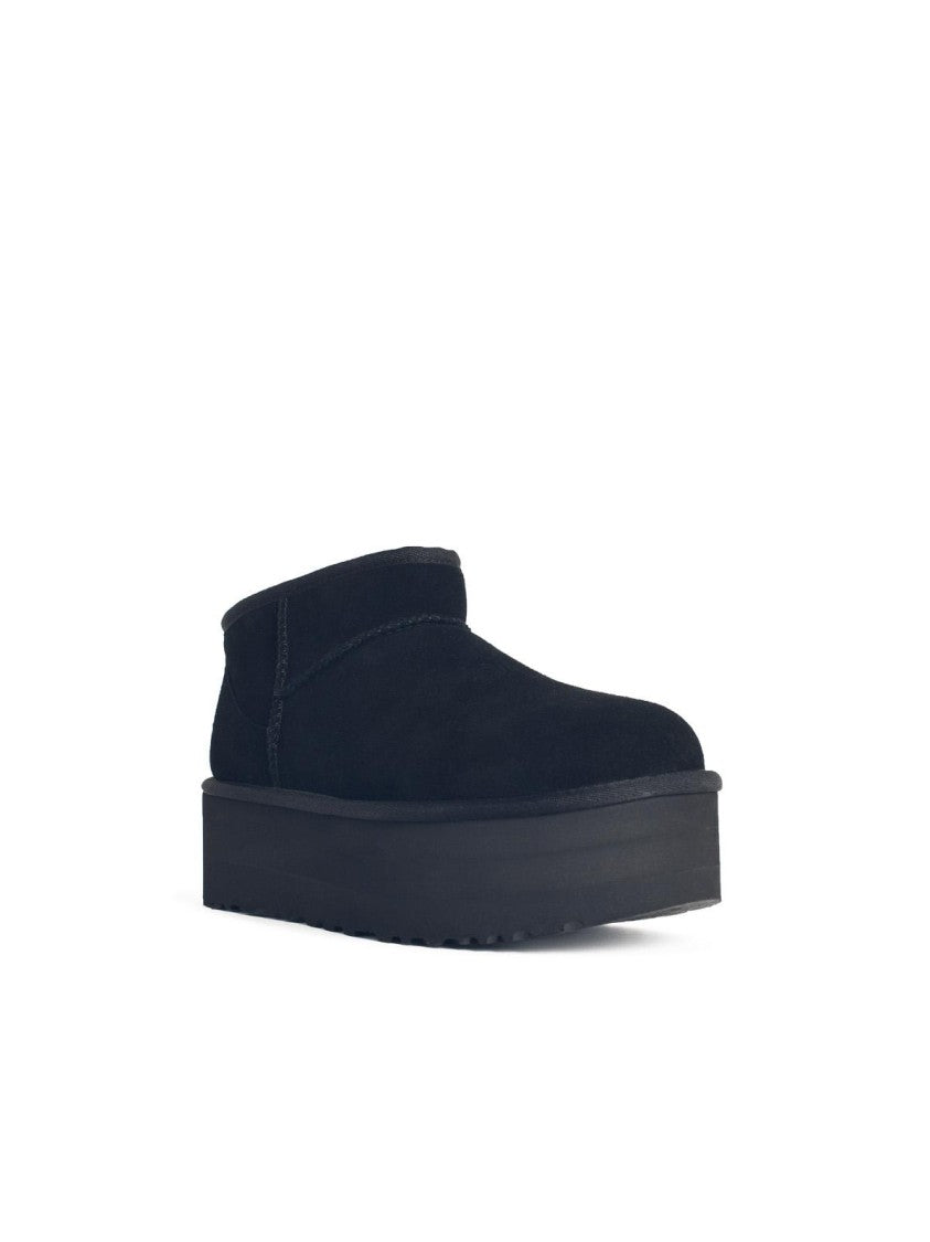 Ugg Classic Ultra Mini Platform' Black Suede Boots