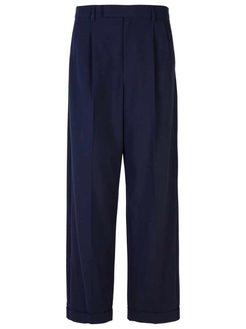 A.P.C. Marissa' Navy Viscose Blend Trousers